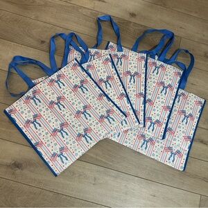 Homegoods TJMaxx Marshalls Viral Coquette Patriotic Bow Tote Bag Set of 5
